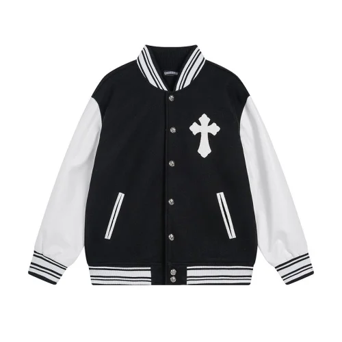 Куртка Chrome Hearts Left Side Big Cross "Black/White"