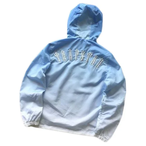 Ветровка Trapstar Wide Embroidered Logo Back "White/Blue"