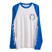 Лонгслив Chrome Hearts Color Sleeve "White/Blue"