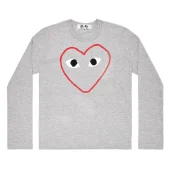 Лонгслив Comme des Garçons Play Red "Gray"