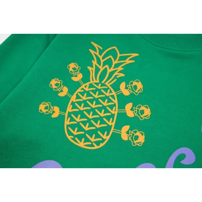 Лонгслив Gucci Pineapple And Brand Label "Green" фото № 7