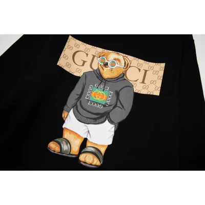 Лонгслив Gucci Bear In Clothes "Black" фото № 3
