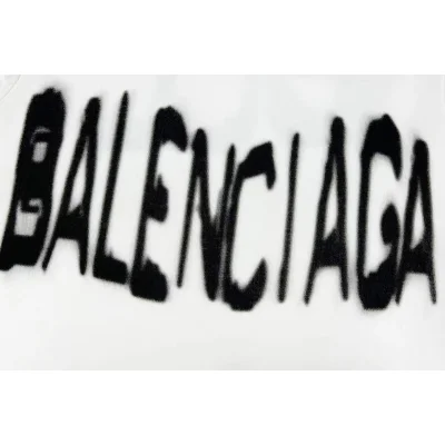 Футболка GUCCI x Balenciaga Blurred Inscription "White" фото № 5