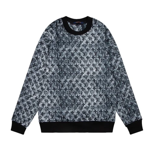 Лонгслив Louis Vuitton Silver Style With Logos "Gray/Black"