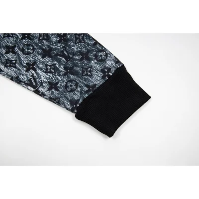 Лонгслив Louis Vuitton Silver Style With Logos "Gray/Black" фото № 6