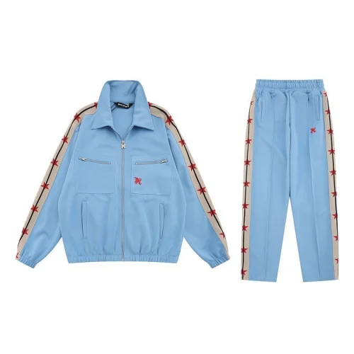 Костюм Palm Angels Stripe On Sides Stars Zip "Blue"