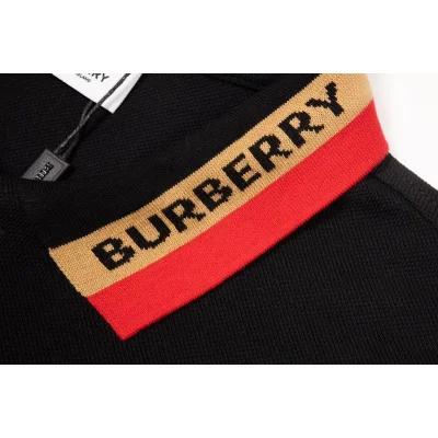 Поло Burberry Eye-Catching Collar "Black" фото № 7
