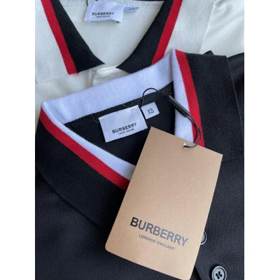 Поло Burberry Striped Sleeves "Black" фото № 4 Поло Burberry Striped Sleeves "Black" фото № 4