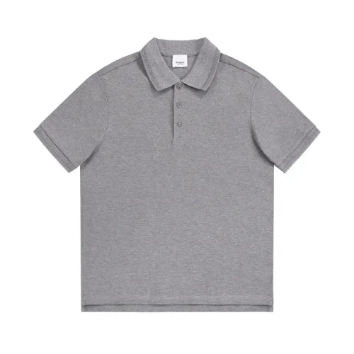 Поло Burberry With A Very Small Logo "Gray"