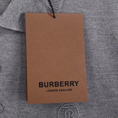 Поло Burberry With A Very Small Logo "Gray" фото № 8