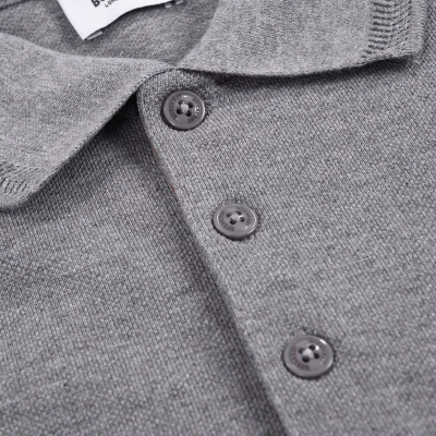 Поло Burberry With A Very Small Logo "Gray" фото № 6