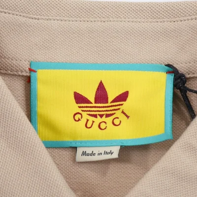 Поло Gucci X Adidas Collaboration Of Brands "Beige" фото № 4