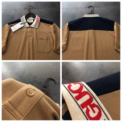 Поло Gucci Black Rectangle "Brown" фото № 2