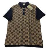 Поло Gucci Logo Print - Cotton "Brown/Blue"