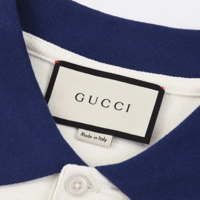 Поло Gucci With Logo - Italian Brand "Blue" фото № 8