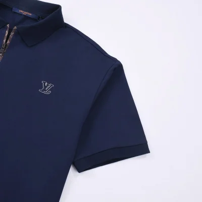 Поло Louis Vuitton With Branded Clasp "Blue" фото № 7