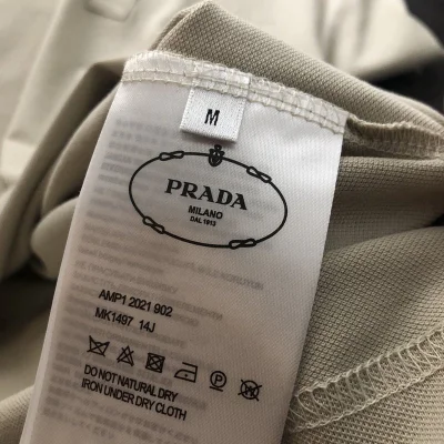 Поло Prada With Small Emblems "White" фото № 5