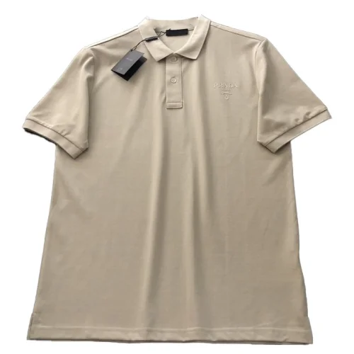 Поло Prada With Small Emblems "White"