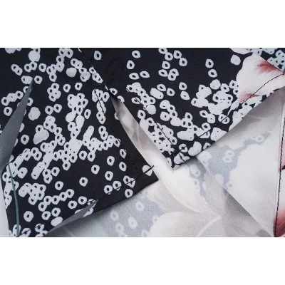 Рубашка Amiri Flowers And Large Logo "Black" фото № 3