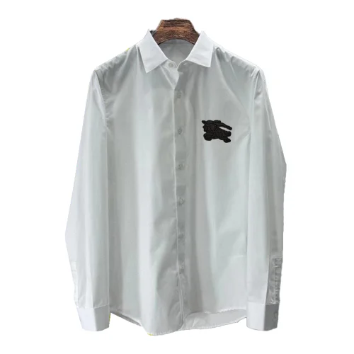 Рубашка Burberry Black Frontisde Print Horse And Warrior "White"