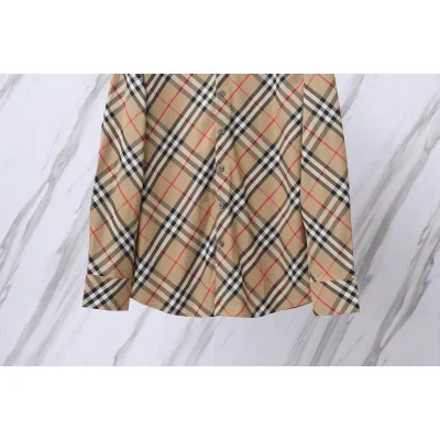 Рубашка Burberry Checked Print Diagonal Dark Lines "Brown" фото № 4