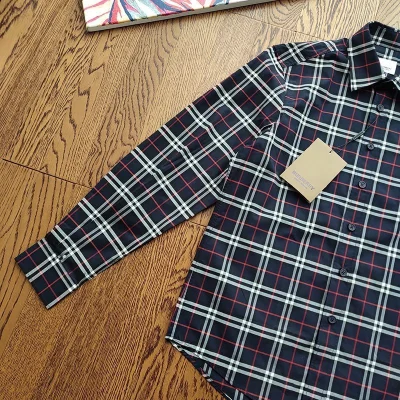 Рубашка Burberry Into A Cage "Blue/White" фото № 6 Рубашка Burberry Into A Cage "Blue/White" фото № 6