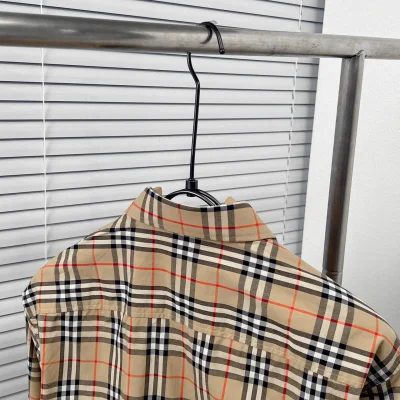 Рубашка Burberry Checked Print Allsides Red Lines "Brown" фото № 6