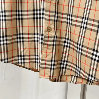 Рубашка Burberry Checked Print Allsides Red Lines "Brown" фото № 4