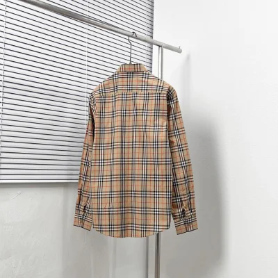 Рубашка Burberry Checked Print Allsides Red Lines "Brown" фото № 7