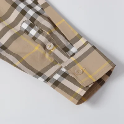 Рубашка Burberry Loose Fit "Brown" фото № 3