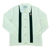 Джемпер Casablanca Two Vertical Green Lines "White"