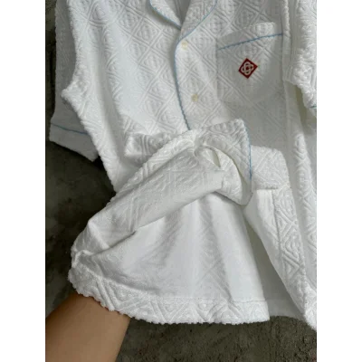 Рубашка Casablanca Red Small Romb Logo On Pocket "White" фото № 7 Рубашка Casablanca Red Small Romb Logo On Pocket "White" фото № 7