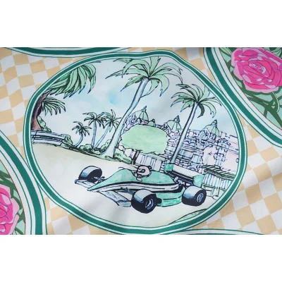 Рубашка Casablanca Playing Cards "Green" фото № 4