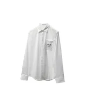 Рубашка Christian Dior Logo On Pocket Christian Dior 1947 "White"