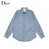 Рубашка Christian Dior Full Filling Of Letters "Blue"