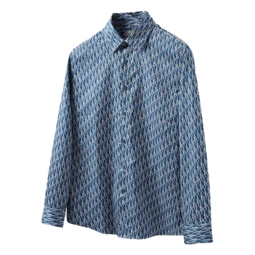 Рубашка Christian Dior Print Dior Many Logos "Navy Blue"