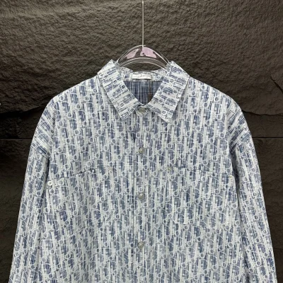 Рубашка Christian Dior Circular Print «Blue» фото № 4