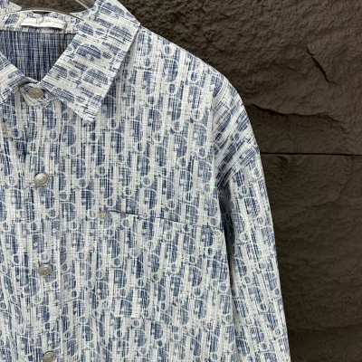 Рубашка Christian Dior Circular Print «Blue» фото № 5