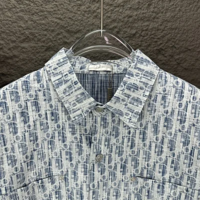 Рубашка Christian Dior Circular Print «Blue» фото № 6