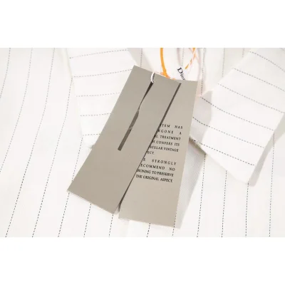 Рубашка Christian Dior Frontside And Backside Black Logo Couture "White" фото № 6