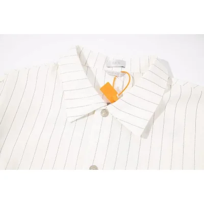 Рубашка Christian Dior Frontside And Backside Black Logo Couture "White" фото № 2