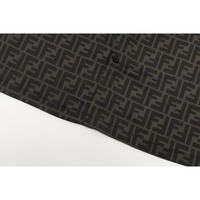 Рубашка Fendi Branded "Black/Brown" фото № 3 Рубашка Fendi Branded "Black/Brown" фото № 3