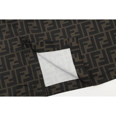 Рубашка Fendi Branded "Black/Brown" фото № 8 Рубашка Fendi Branded "Black/Brown" фото № 8