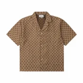 Рубашка Gucci Print - Logo Monogram "Brown"