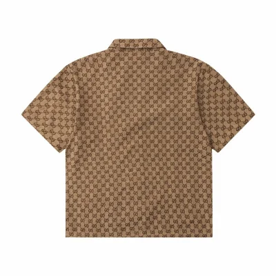 Рубашка Gucci Print - Logo Monogram "Brown" фото № 7 Рубашка Gucci Print - Logo Monogram "Brown" фото № 7