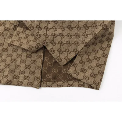 Рубашка Gucci Print - Logo Monogram "Brown" фото № 8 Рубашка Gucci Print - Logo Monogram "Brown" фото № 8