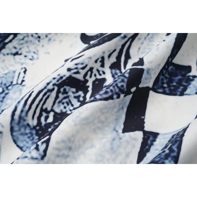 Рубашка Louis Vuitton Front Pocket And Squares Print "White" фото № 8