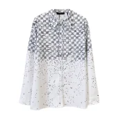 Рубашка Louis Vuitton Print Of Small Brand Inscriptions "White"
