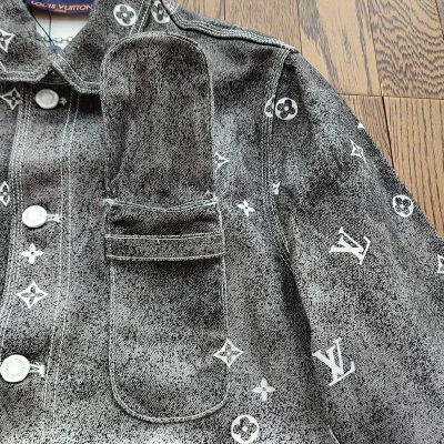 Рубашка Louis Vuitton Merging Colors "Gray/White" фото № 9