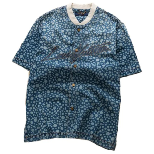 Джинсовая Рубашка Louis Vuitton Polka Dots "Blue"